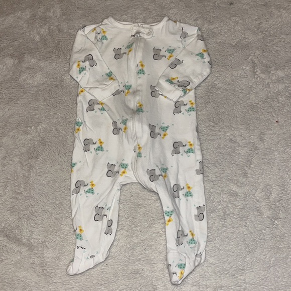 (2 for $10) gerber zip up animal footie/ sleeper gender neutral - Picture 1 of 7